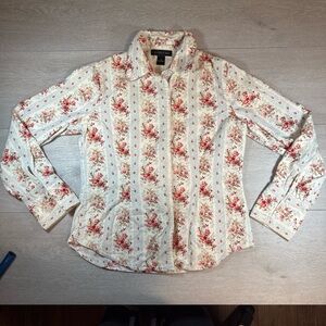 Harold's Red and Cream Floral Shirt